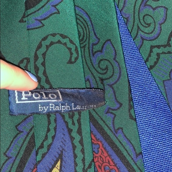 Host PICK Green Fancy Polo by Ralph Lauren Tie🌲 - Picture 3 of 3